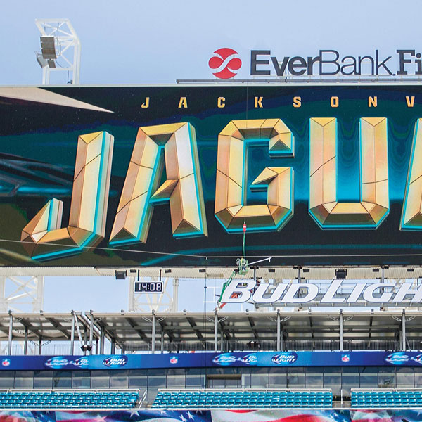Commercial Electricians Project World’s Largest Scoreboards Installed at Everbank Field